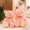Rose Pink Cuddly Teddy Bear Plush Stuffed Animal For Children Birthday Presents
