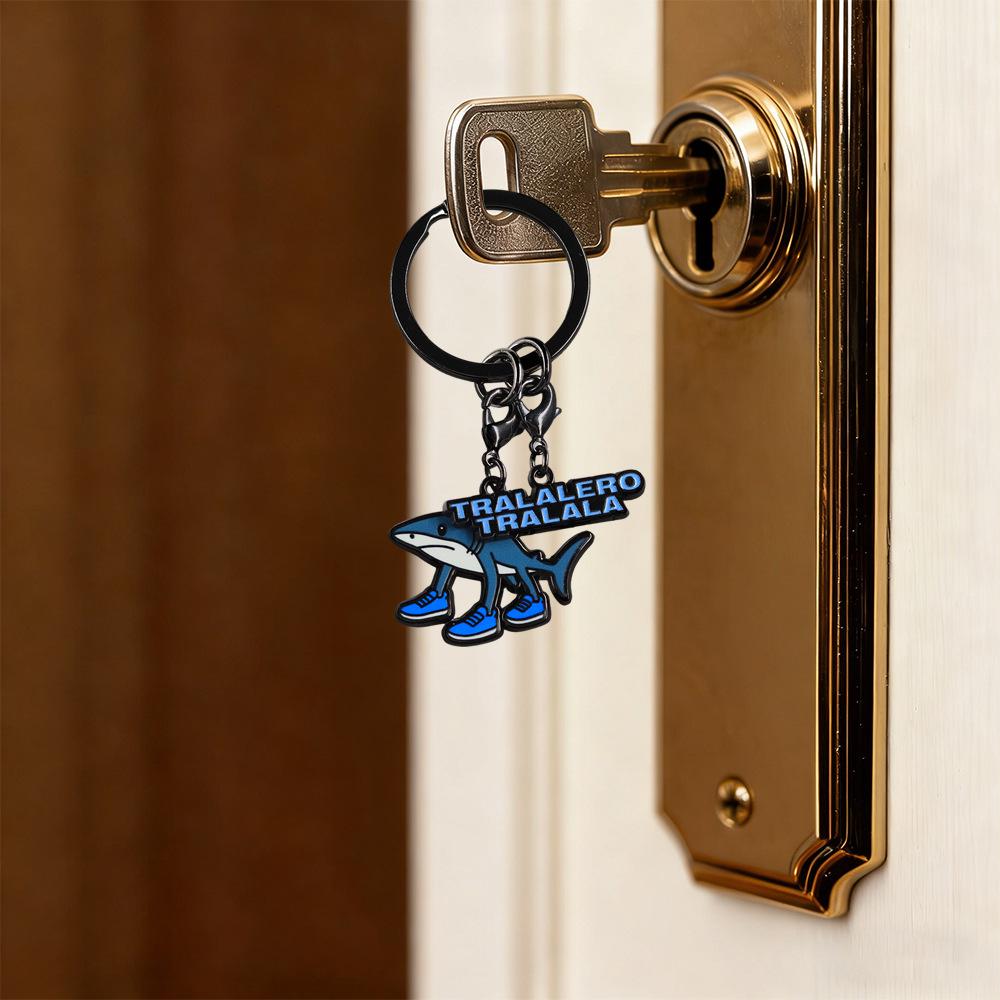 Shark Ocean Animal Design Keychain: Unique Bag Charm & Cute Pendant