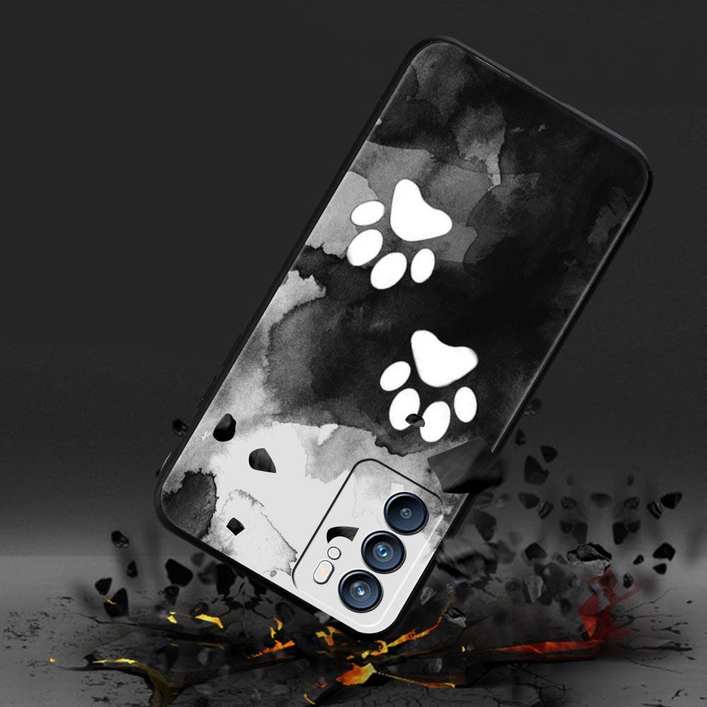 Phone Case For Oppo Reno13 Reno12 Reno11 F Reno10 Pro A54 A53 A95 A76 A74 A57 A98 A80 A79 5G A78 4G Cover Dog Paw