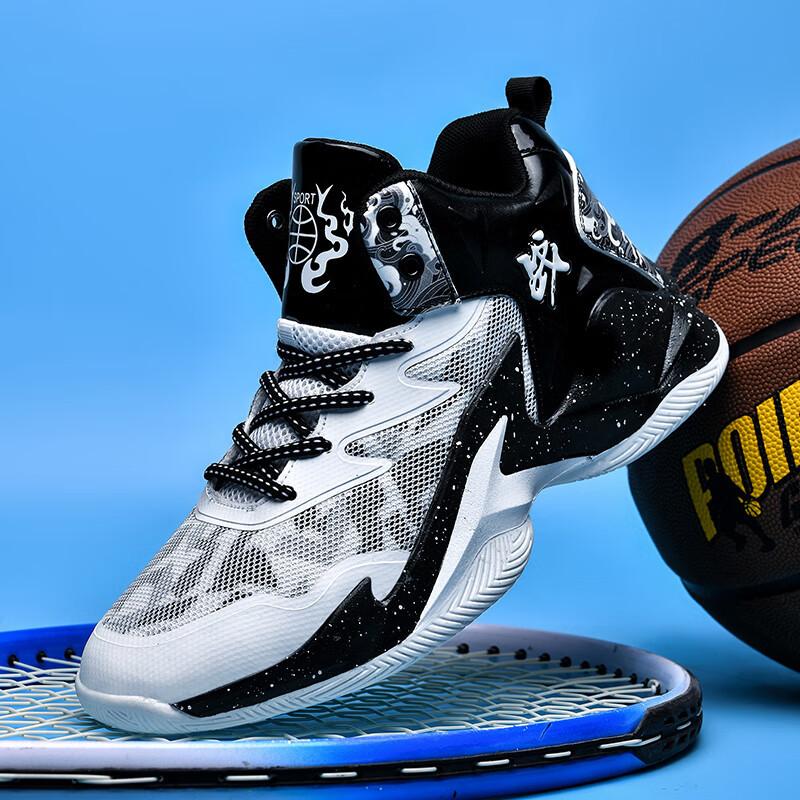 Kobe Basketballschuhe, Herren-High-Top-Sneaker, strapazierfähig, für Kinder mittleren Alters, Sommer-Sneaker aus Mesh, rutschfest, atmungsaktiv, für Jungen und Teenager