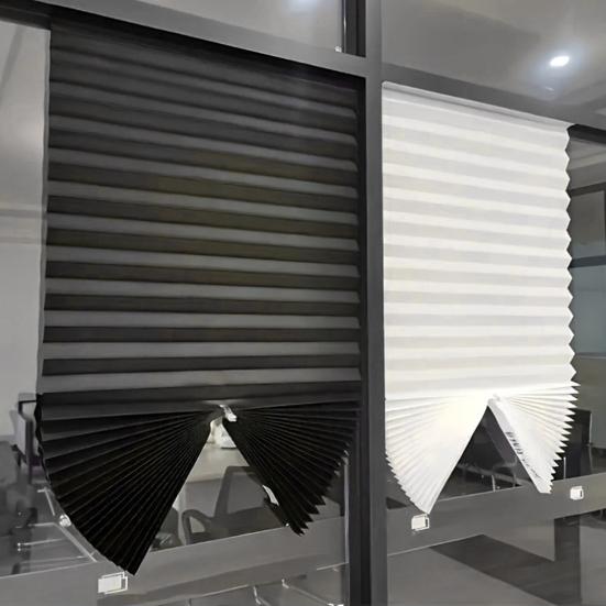 Cordless Window Blinds Cut To Size Stick On Temporary Blinds No Drill Pleated Blinds for Windows Doors Home Nursery Bedroom Kitchen Bathroom