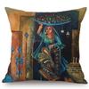 Islamic Painting Art Arab Woman Carrying Plate Muslim Home Decoration Sofa Throw Pillow Case Mediterranean Style Cushion Cover