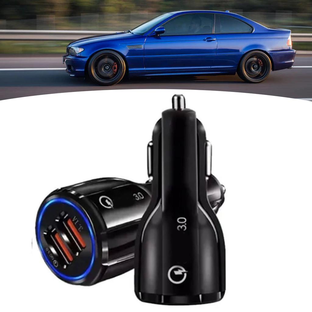 Car Charger Dual USB 6A 36W Quick Charging 3.0 12?24V Input PC Universal for Mobile Devices