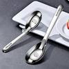 2Pcs Reusable Soup Spoon Thickened Durable Long Handle Spoon For Kids 316 Stainless Steel Cake Dessert Spoon Dishwasher Safe