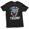 Men's I Stand with Trump T-shirt DJT 2024 Arrest Tshirt Donald Trump Support Tee