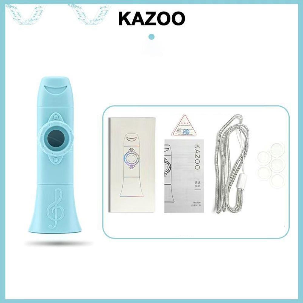 

Легка в навчанні флейта казу Британський музичний свисток Іграшка Барвисті музичні інструменти Хлопчики Дівчатка синій