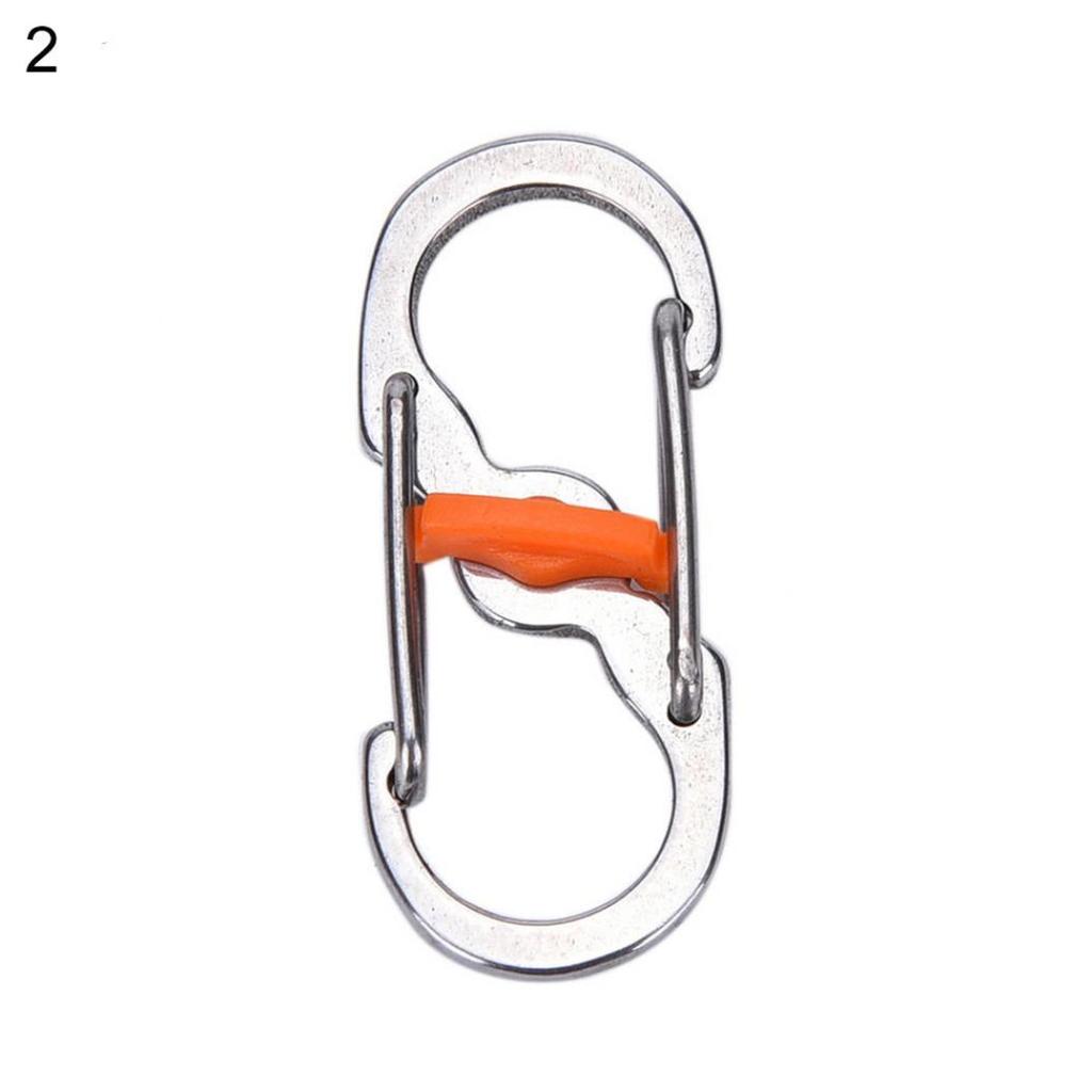 8-Shaped Outdoor Hook Buckle Snap Clip Mount Climbing Carabiner Chain Key Chain