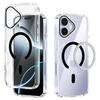 For iPhone 17 Case Compatible with MagSafe Anti Scratch Clear TPU PC Phone Back Cover