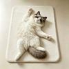 Non-slip Cute Cat Floor Mat Ragdoll Cat/Cow Cat/Civet Cat Floor Mat  Living Room Tea
