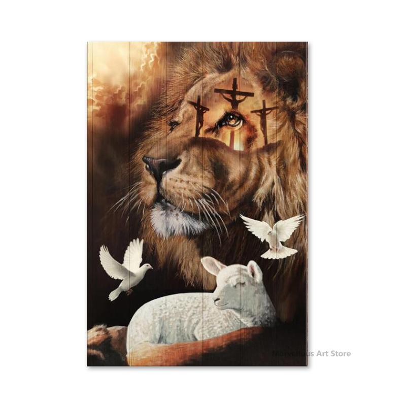 

Абстрактное животное Лев Вдохновляющая картина на холсте Не забывай, кто ты есть Постер Принс Настенное искусство для гостиной Домашний декор 21x30cm No Framed