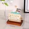 Verstelbare Roterende Eeuwigdurende Bureaukalender - Bureauornament en Home Office Decoratie.