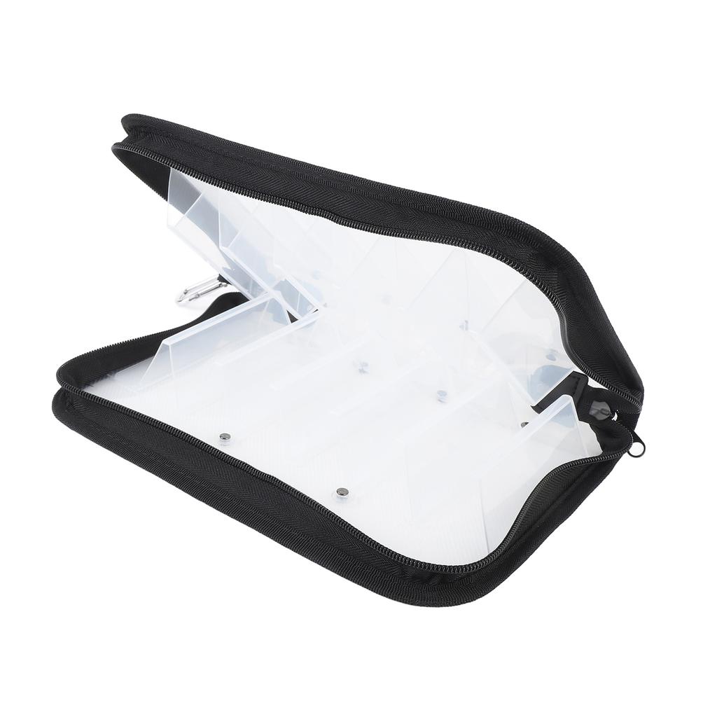 Torba na przynęty wędkarskie Przezroczysta Przenośna Wodoodporna 12 przegródek z haczykiem Pojemnik na sprzęt wędkarski