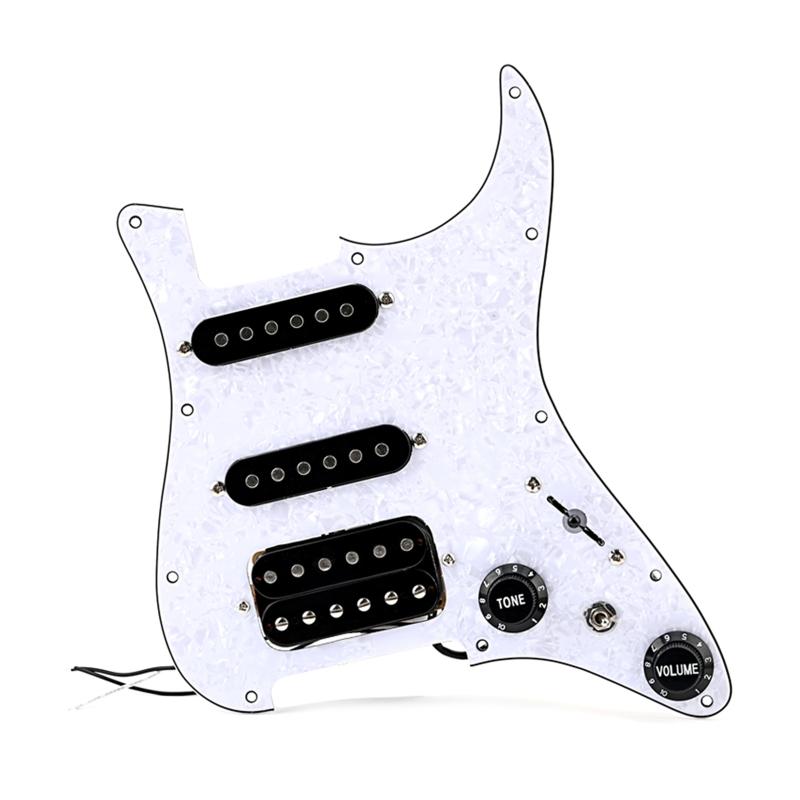 Loaded Prewired Pickguard 11 Hole Electric Guitar Pickguard Humbuckers Prewired Scratch Plate Guitar Replacement Parts 1