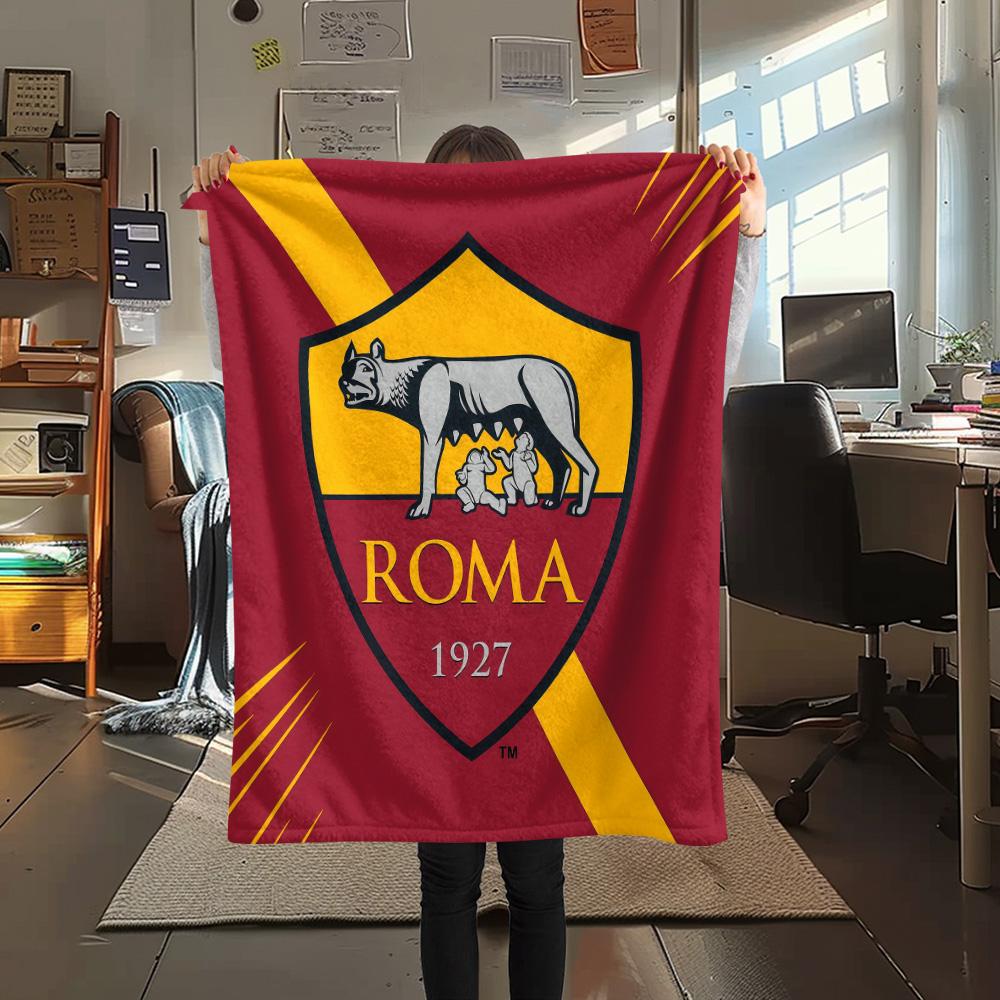 Associazione Sportiva Roma2 Flannel Blanket, High quality Comfortable for All Seasons, Home Decor, Warmth and Comfort