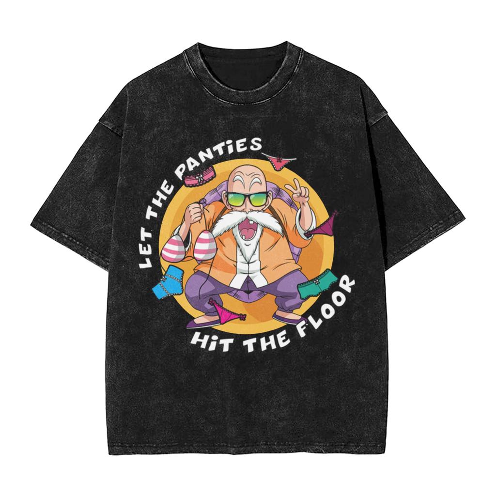 Dragon Ball Saiyan Gym T Shirts Hip Hop Washed Harajuku TShirts Anime Dbz Vintage for Men Women Streetwear Summer Tee Shirt