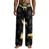 Men's Funny Sleep Pants with Brief Print for Halloween Novelty Pants