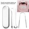 Tongue Scraper Set Tongue Brush Tongue Cleaner Tongue Toothbrush Reusable Portable Stainless Steel Fresh Breath Care Tool