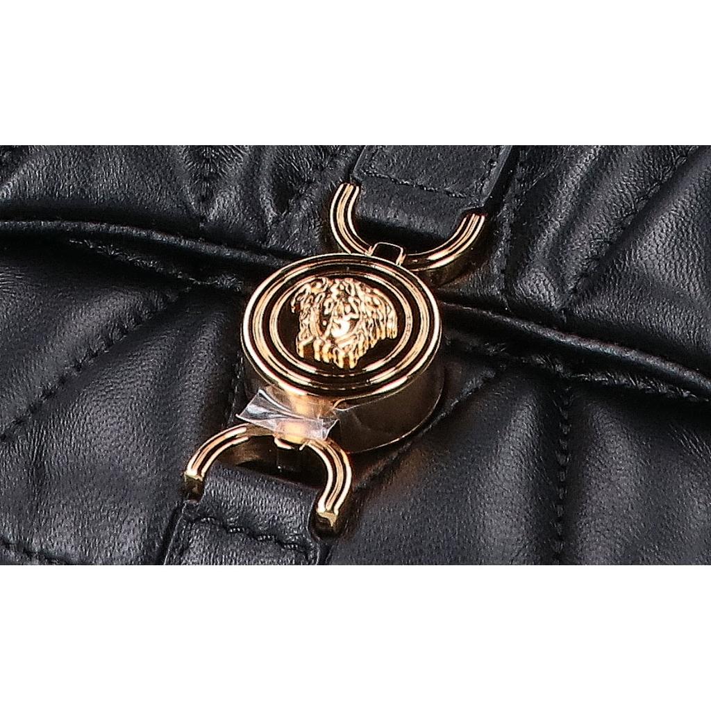 Versace 1017740-1A12975 Cleio Quilting Nappa Mini Shoulder Bag Shoulder Bag - blackUsed