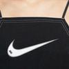 Nike Color-Block Contrast Stitching Sporty Casual Dress Women Dress Black DM6743-010