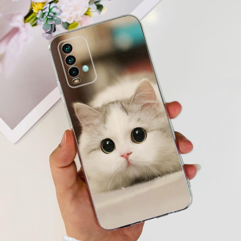 For Xiaomi Redmi 9T Case Cute Fashion Painted Cover Clear Silicone Phone Case For Xiaomi Redmi 9T Redmi9T Back Cover 6.53'' Bags