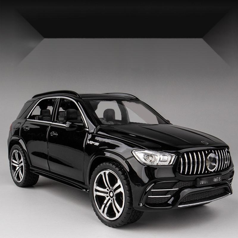 1:32 AMG GLE 63S SUV Alloy Car Model Diecast Pull Back Metal Vehicles Simulation Model Car Interior Ornaments Gift