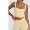 Summer New Sports Bra Shock Proof Fixed Chest Pad Waist Fitness Vest Yoga Wear