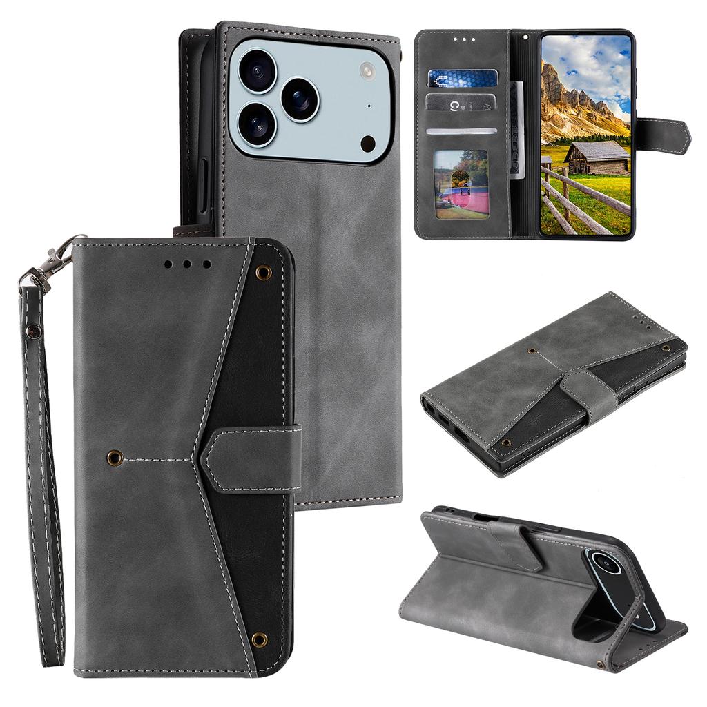 Flip Card Solt Wallet Leather Case For iPhone 17 Pro Max 16 Plus 15 Plus 14 13 12 11 RFID Flip Bag Pocket Stand Hand Strap Cover