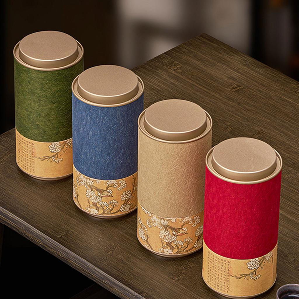 Exquisite Tea Container Chinese Culture Tea Storage Box Tea Canister Tea Storage Jar Perfect Gift for Tea Enthusiasts