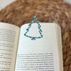 1/3Pcs Christmas Tree Bookmark with Card Tree Shape Acrylic Book Page Marker Clip Decoration Book Lovers Birthday Holiday Gift