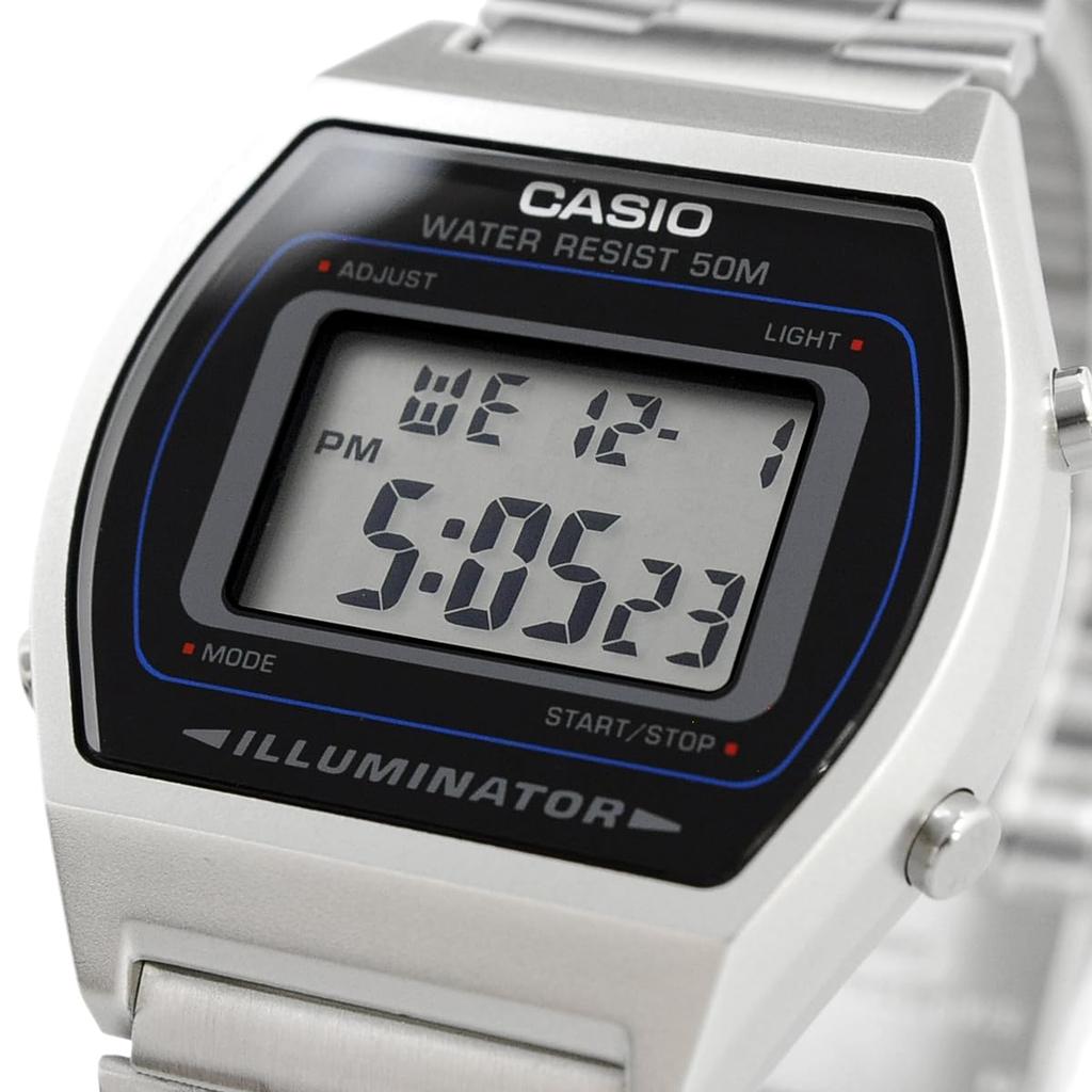 Casio Digital Vintage Overseas Model Watch, Series, B640WD-1AV, Unisex, Silver, [Used]