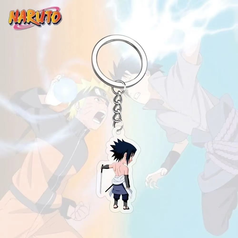Llavero acrílico de Anime Naruto, accesorio, llavero de dibujos animados de Uzumaki Naruto