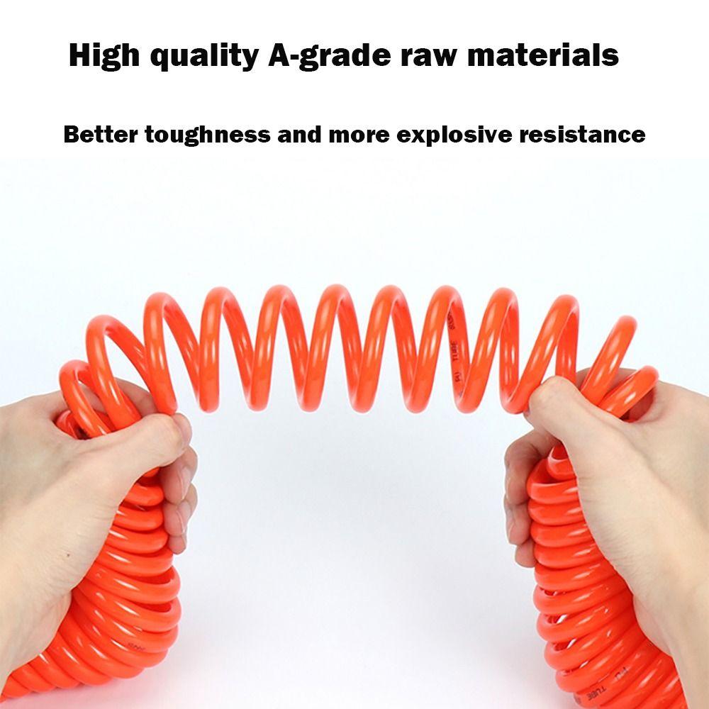 Flexible Air Compressor Hose Tube Multiple Colors Spiral Pipe PU Recoil Air Tube