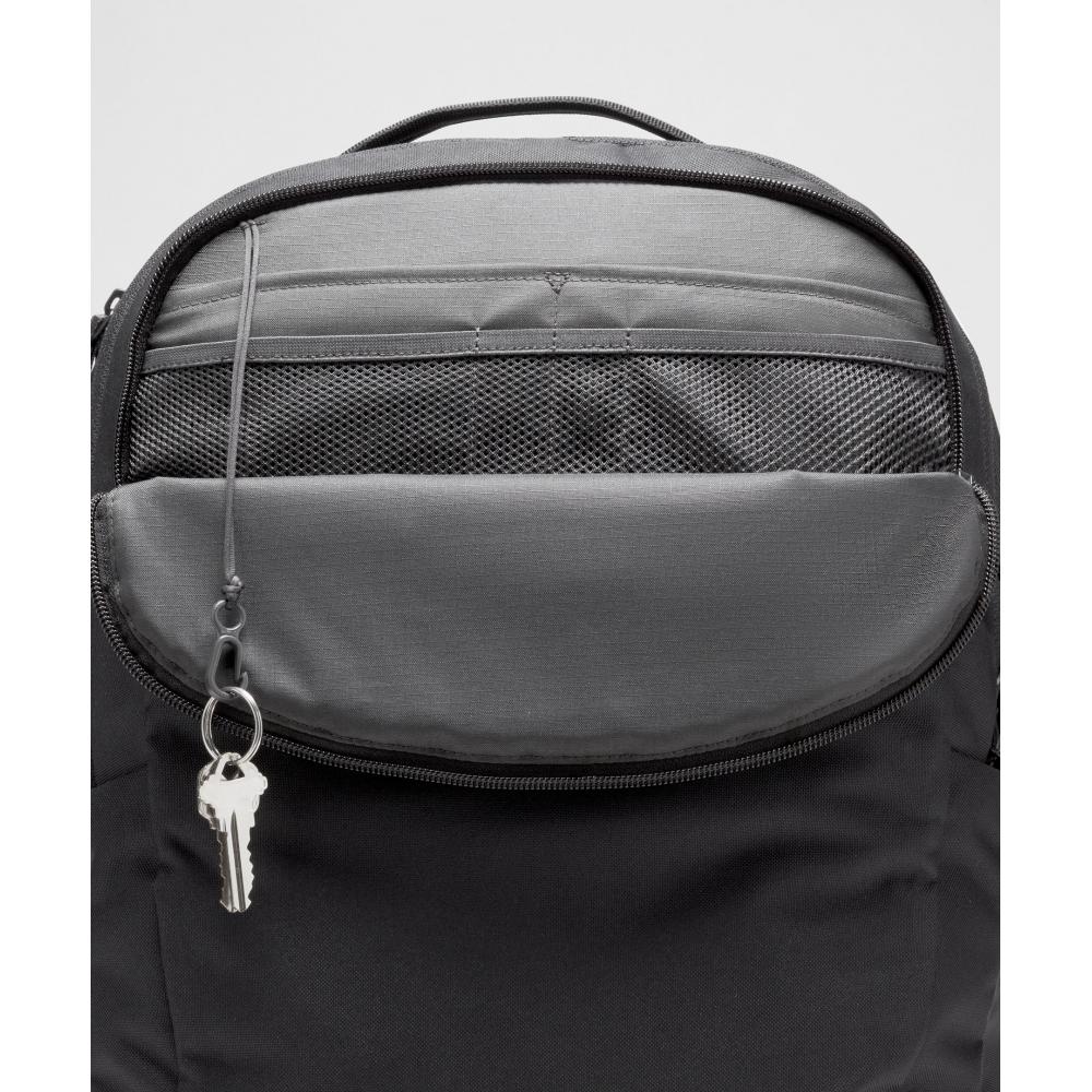 Lululemon Triple Zip Backpack 28l  Tech Canvas Black Graphite Grey