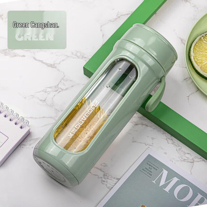 FUGUANG Clear Glass Portable Cup