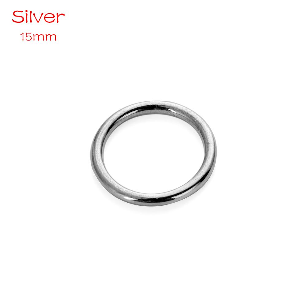 10Pcs Metal O Ring Silver Gold Metal Buckle Bag Parts Sewing Accessories Durable DIY Craft Supplies Backpack Belts Decor