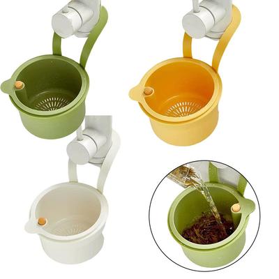 Multi Use Sink Hanging Strainer Basket with Detachable Bottom Cover and Filter