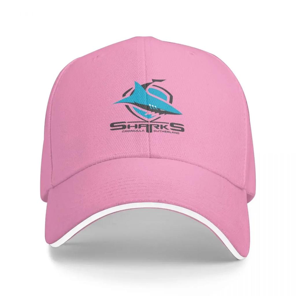 Black Shark On Shield Baseball Cap Golf Custom Fishing Black Elegant Womens Hats Mens