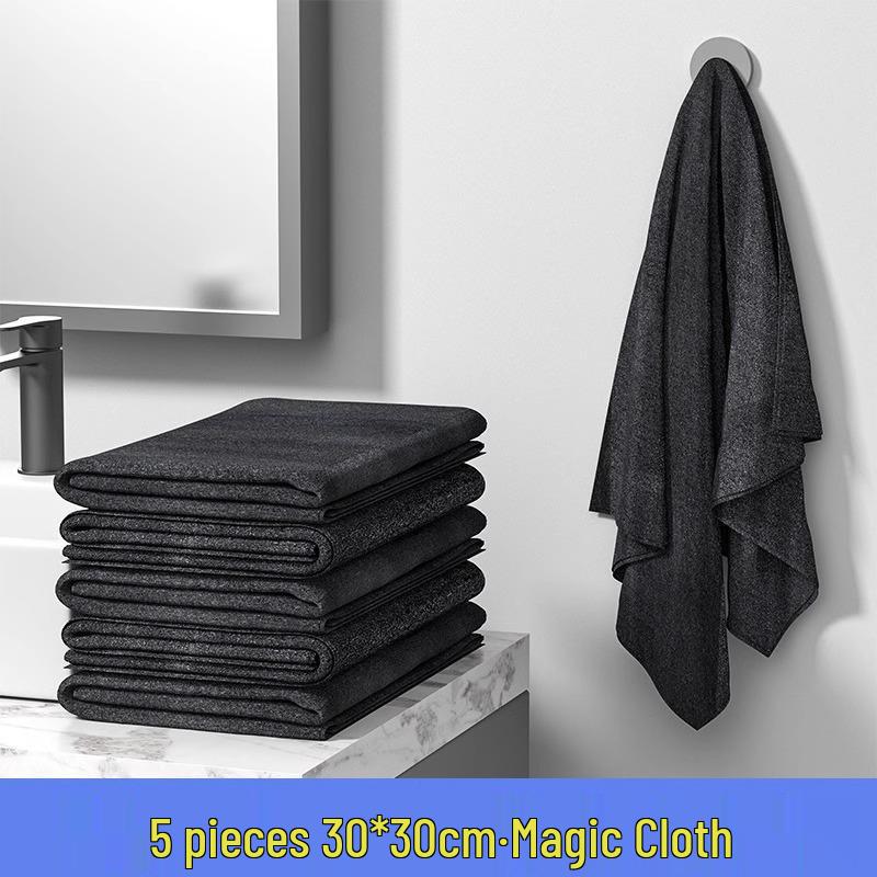 Magic Glass & Mirror Streak-Free Cleaning Cloth with Scouring Pad