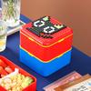 Funny Sealed Lunch Bento Box Set DIY Color Building Blocks Splicing Children's Student Food Colorful Picnic Fruit Salad Storage