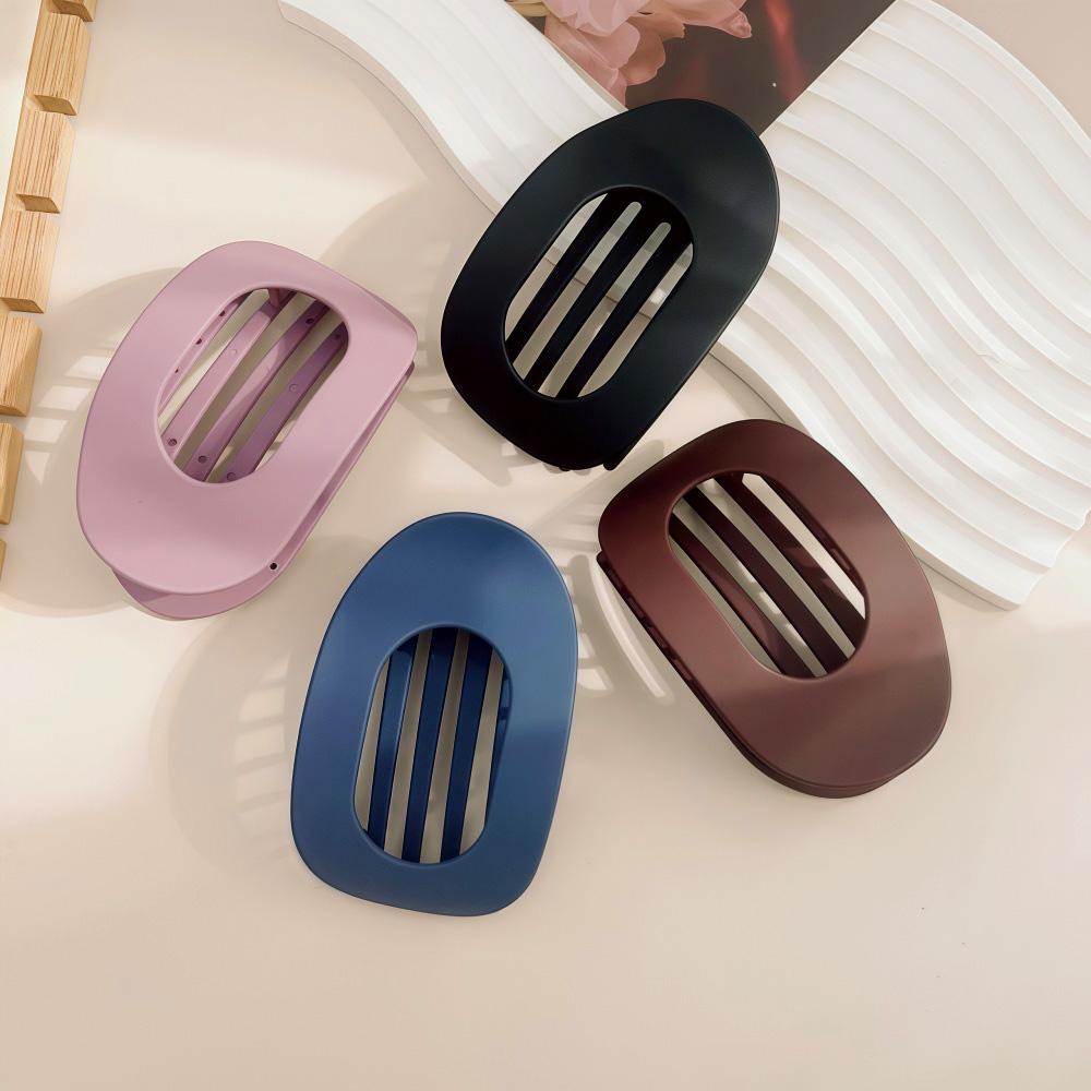 

Заколка-краб из поликарбоната для женщин, новый дизайн, леопардовый матовый, изогнутый, плоский, заколки для укладки, акриловые, лежачие, аксессуары для волос