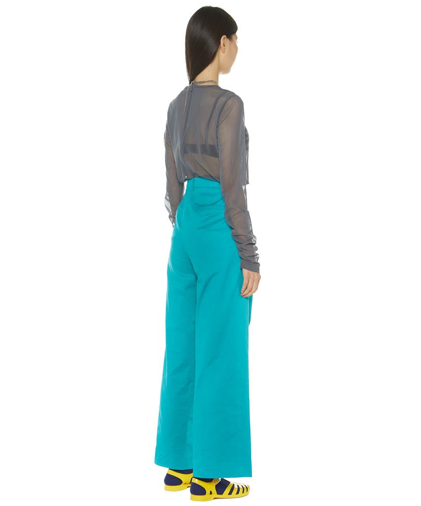 Suki Wide Long Leg Pants (Blue Soda)