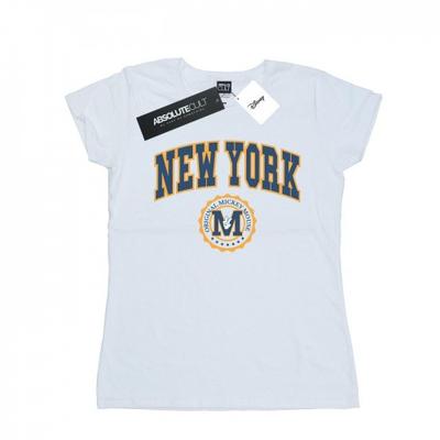 Womens/Ladies Mickey Mouse New York Seal Cotton T-Shirt