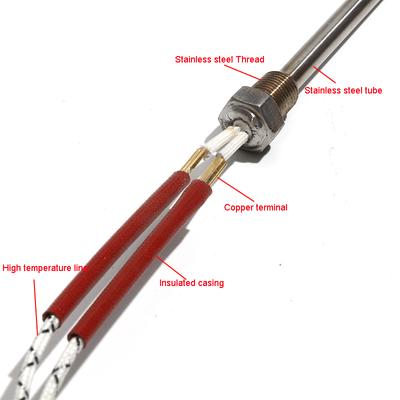 NPT DN6/10mm Thread Cartridge Heaters Heating Element 6mm X 100/150/200/250/300mm for Hot Compression Molding Machinery 1PC