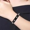 Unisex Gothic Studded Bracelet Pu Leather Adjustable Black Wristband Hip Hop Double-layer Colorful Rock Punk Cuff Bangle