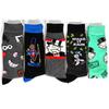 5 Pairs/Pack Men Funny Socks Casual Hip Hop Creative Cartoon Novelty Calcetines Hombre Street