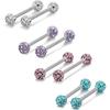 Donne strass lingua naso anello capezzolo orecchini gioielli piercing per il corpo