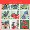 3D papierové puzzle dinosaura pre deti