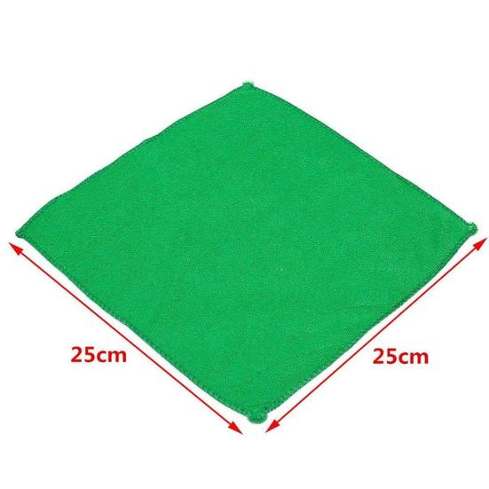10Pcs Square Microfiber Soft Water Absorption Kitchen Car Washing Cleaning Towel