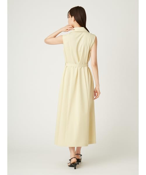 FRAY Draped Tailored Gilet Dress FWFO252088 YEL I.D. Women's