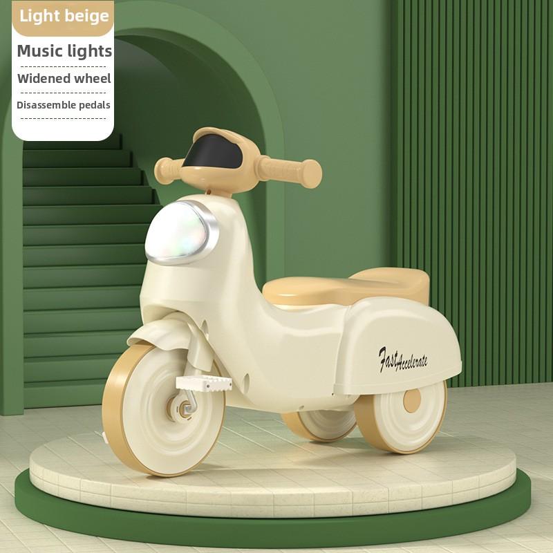 Car Plastic Children'S Toy Car Push Slide Car 1-6 Years Old Music And Lights Children'S Tricycle Foot-Powered Car Baby Yo-Yo